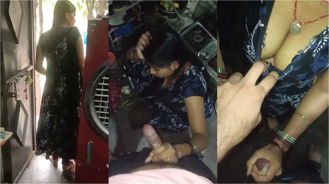 Sister-in-law In The Kitchen, Sister-in-law Took Out The Water Of The Brother-in-law’s Land, Showing Big Boobs With Her Hands Hindi Audio.
