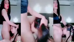 Ibel Ngejilat Memek Bella Sampe Muncrat, Lesbi Panas Banget
